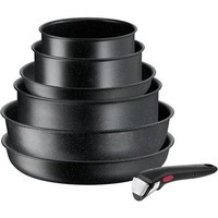 Набір посуду Tefal Ingenio Black Stone, 7 предметів, чорний L3998702