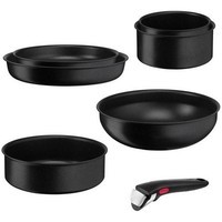 Набір посуду Tefal Ingenio Black Stone, 7 предметів, чорний L3998702
