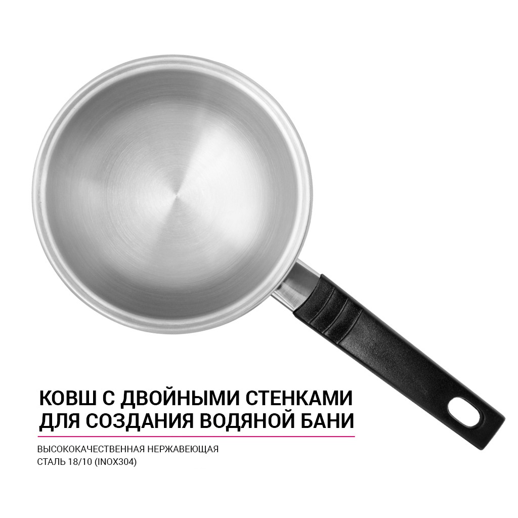 Ківш з подвійними стінками Fissman 0,95 л 5102