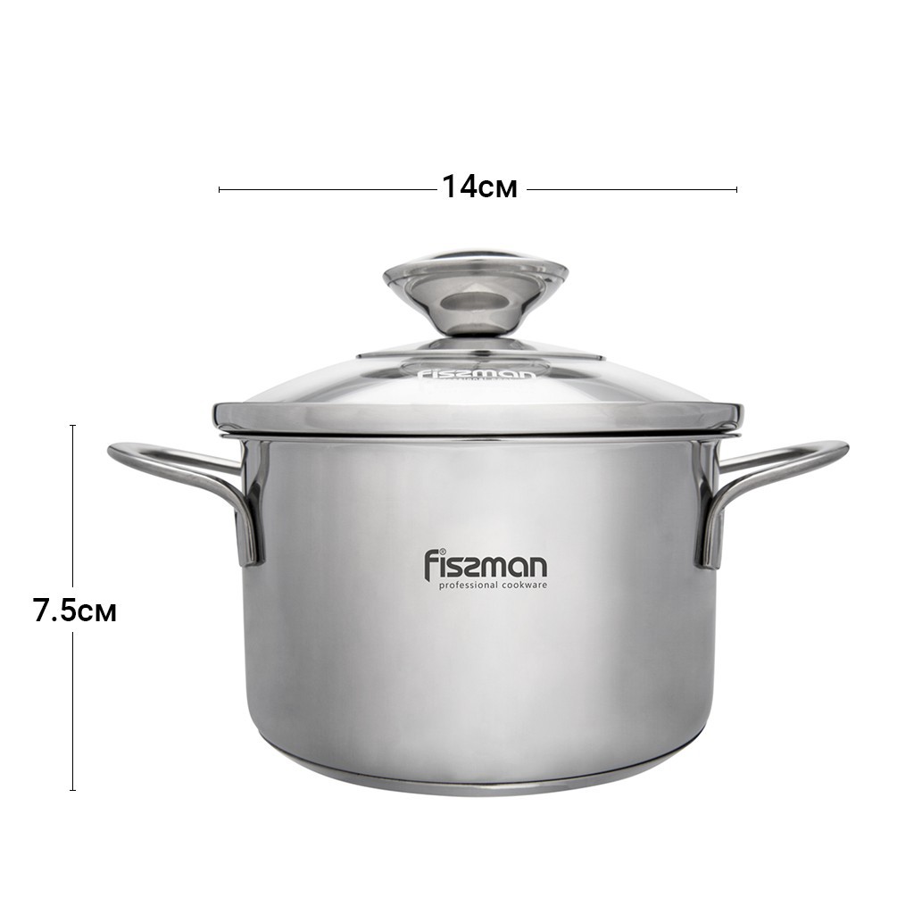 Каструля Fissman Bambino 1,1 л SS-5274.14