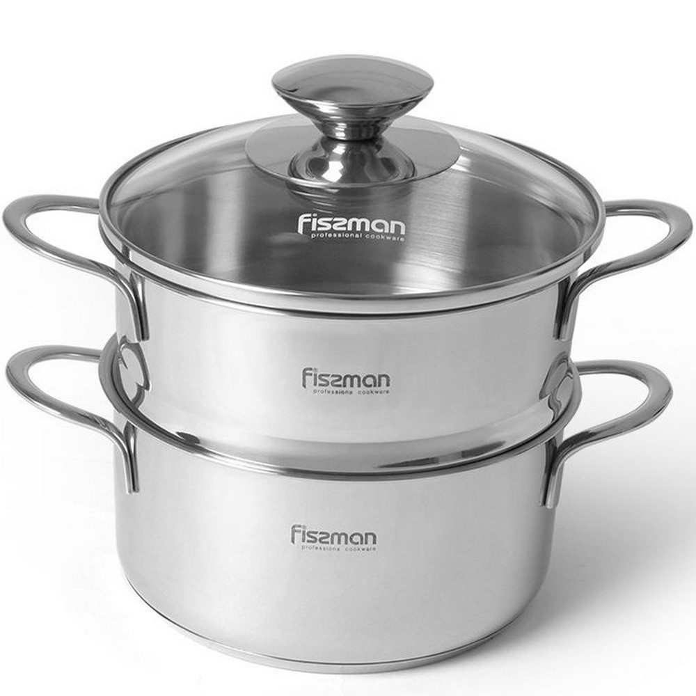 Каструля Fissman Bambino зі вставкою-пароваркою 1,1 л SS-5275.14