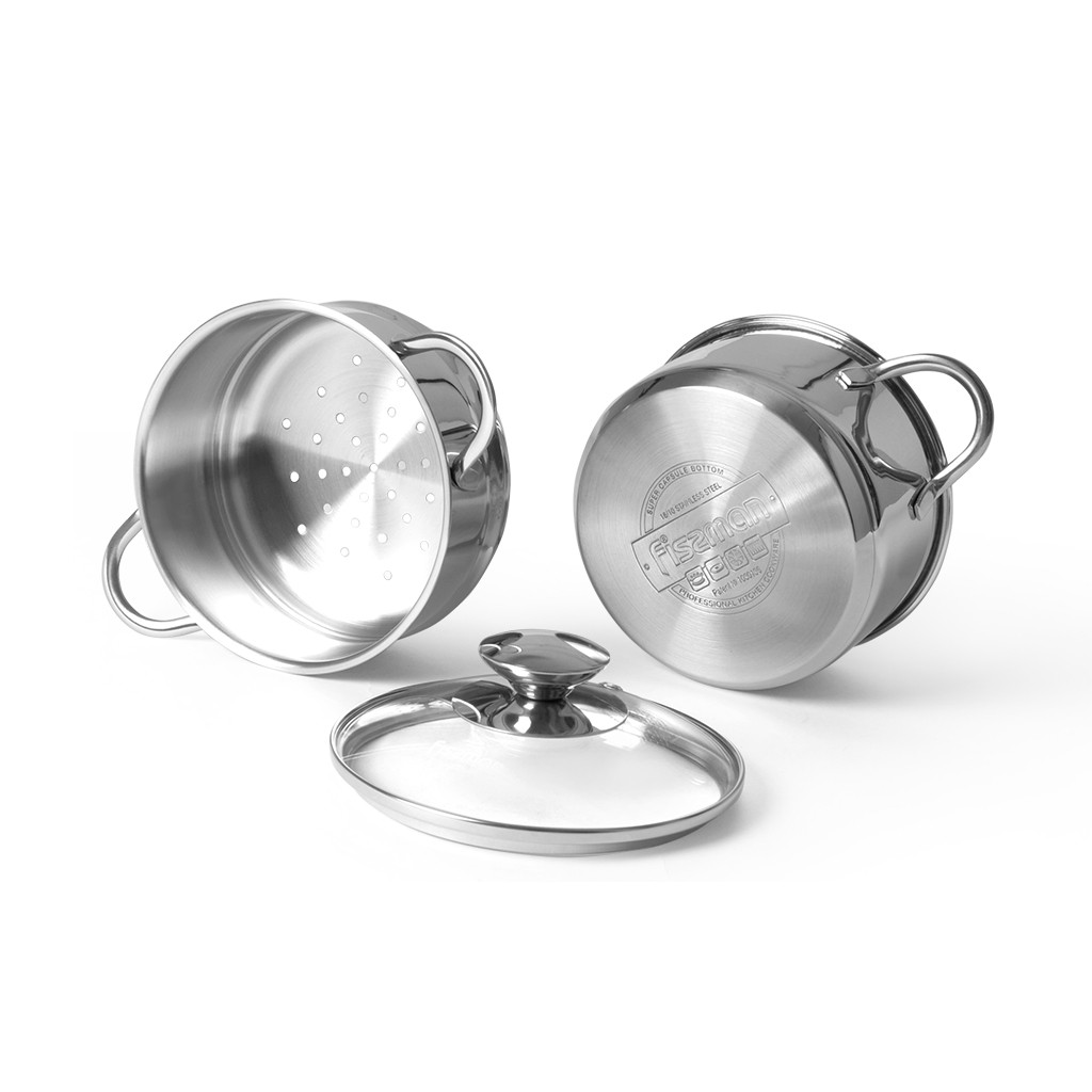 Каструля Fissman Bambino зі вставкою-пароваркою 1,1 л SS-5275.14