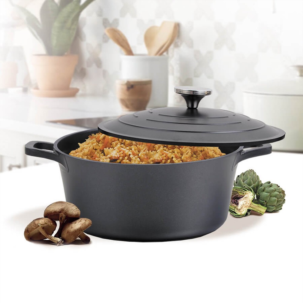 Каструля з кришкою Maestro Cast 6,3 л 4528-MR