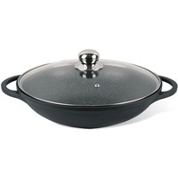 Фото Сковорода-вок із кришкою Maestro Cast 32 см 4832-MR
