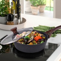 Фото Сотейник із кришкою Maestro 28 см 1216-28-MR