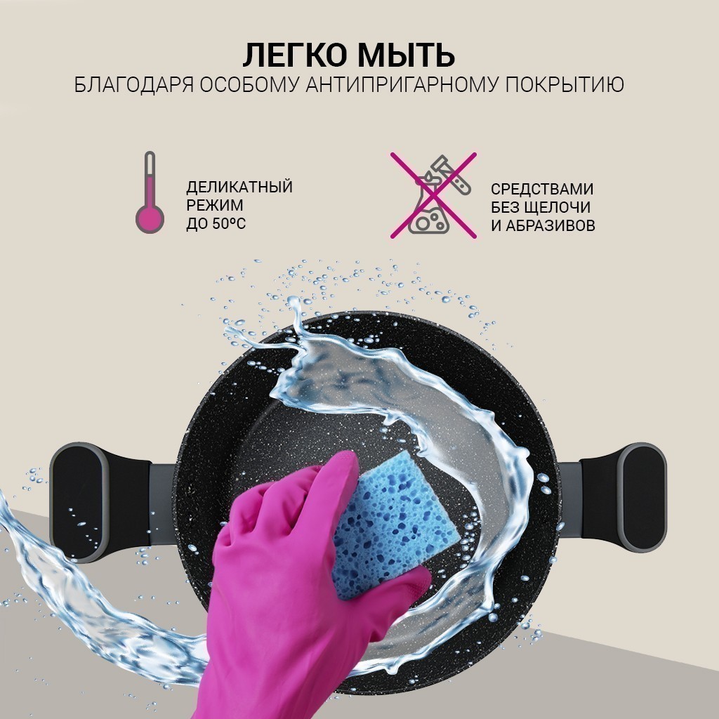 Каструля з кришкою Fissman Laura 4,65 л 14477