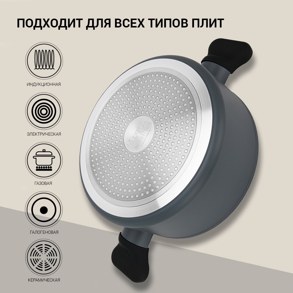 Каструля з кришкою Fissman Laura 4,65 л 14477