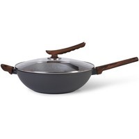 Фото Сковорідка-вок Fissman CAPELLA 30x8,5 см 4,3 л із скляною кришкою 14957