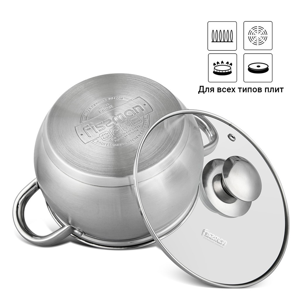 Каструля Fissman Prime 18x10,5 см 2,7 л 5512