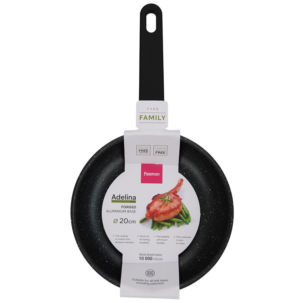 Сковорода без кришки Fissman Adelina 24 см 14623