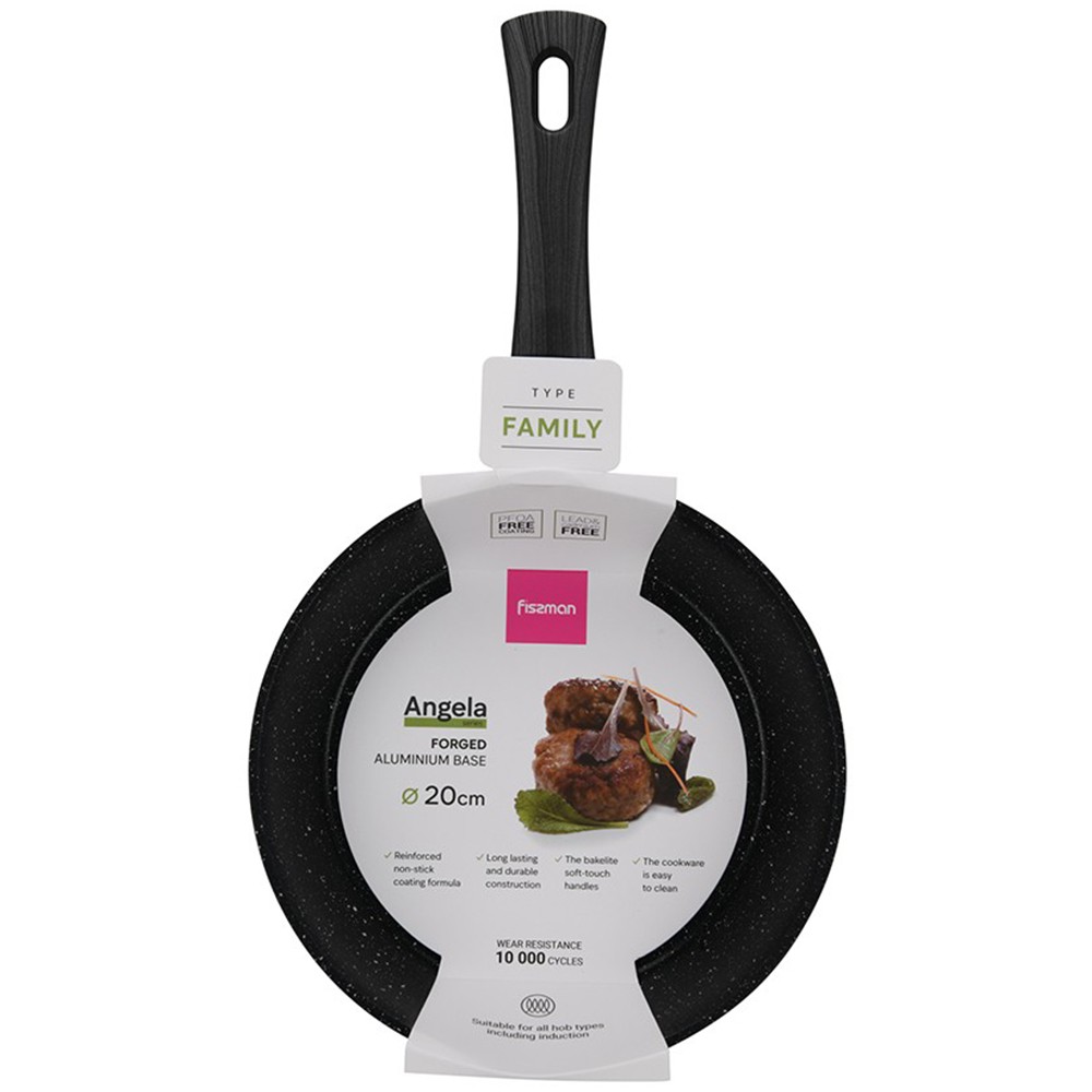 Сковорода без кришки Fissman Angela 24 см 14602