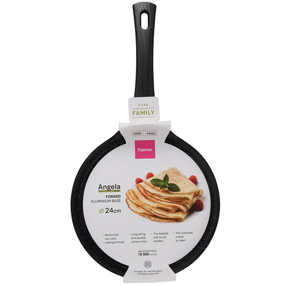 Сковорода для млинців Fissman Angela 24 см 14609
