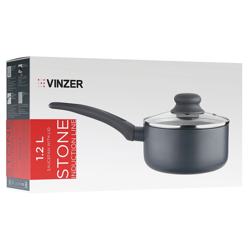 Стійник з кришкою Vinzer Stone Induction Line 16 см 50443