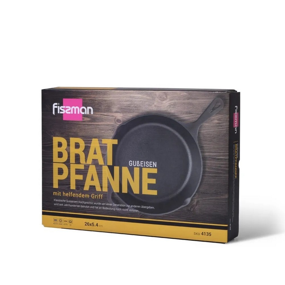 Сковорода без кришки Fissman 26 см 4135