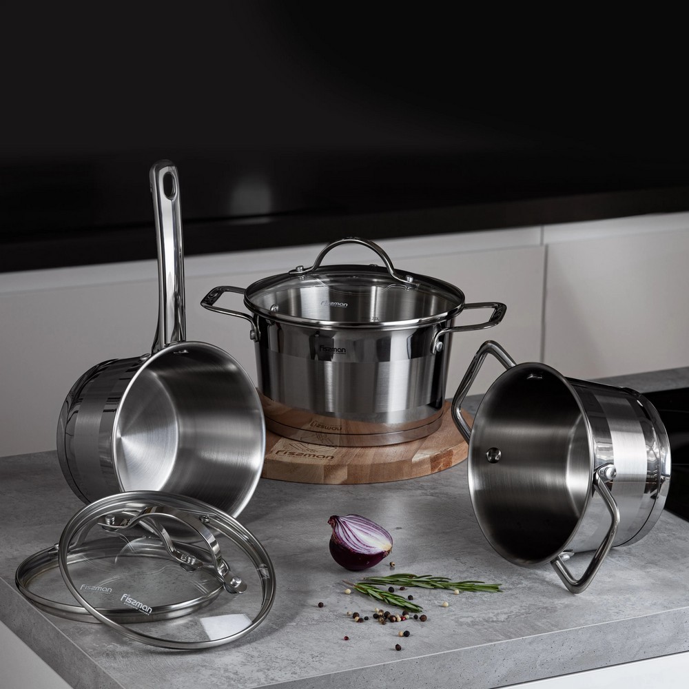 Ківш із кришкою Fissman Tierno 1,5 л 5488